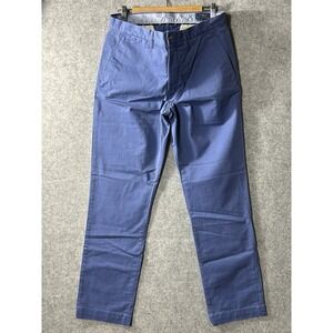 Polo Ralph Lauren Stretch Straight Fit Chino Pants Men's 34x32 Blue Cotton Twill